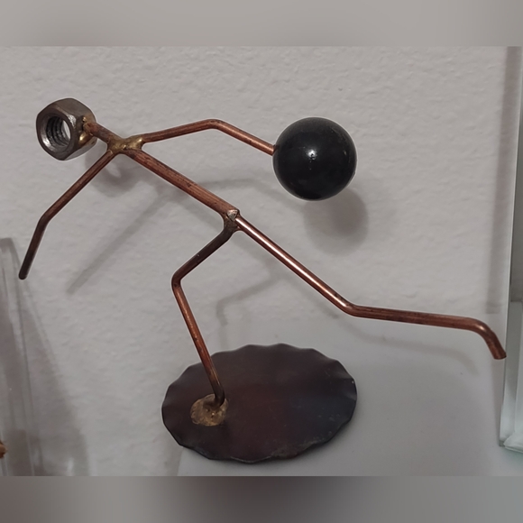 Rock Creek Metal Craft - Back Swing bowler Handcrafted 4" Figure Bowling - Picture 3 of 6